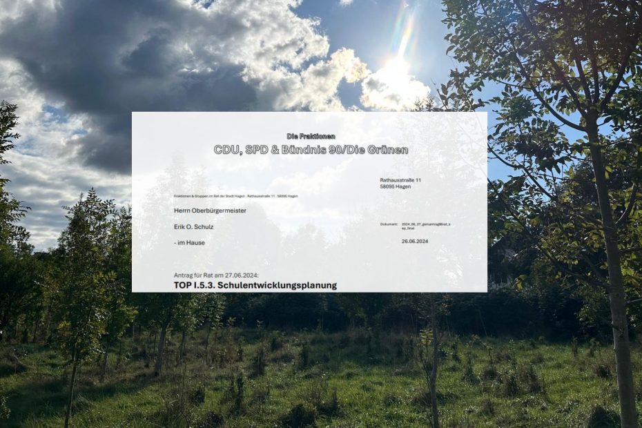 Dünningsbruch konkreter Vorschlag SPD CDU Grünen Hagen